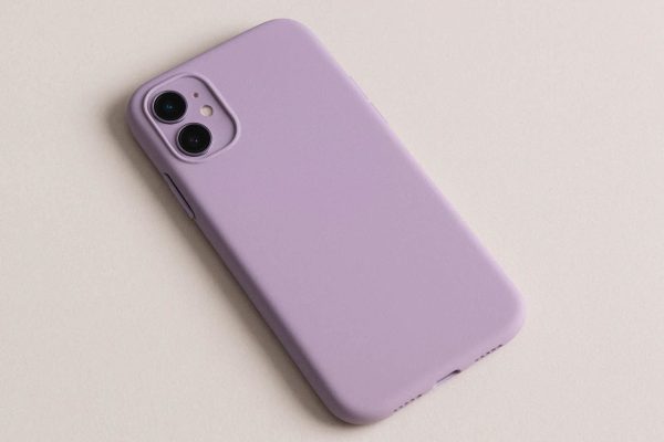 14 Soft Matte Lavender Phone Case For Aesthetic Minimalist Girl Style And Daily Mobile Scratch Protection
