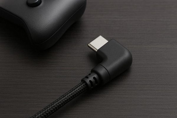 18 Right Angle Type-C Cable Adapter For Comfortable Gaming And Low Profile Charging In Small Spaces