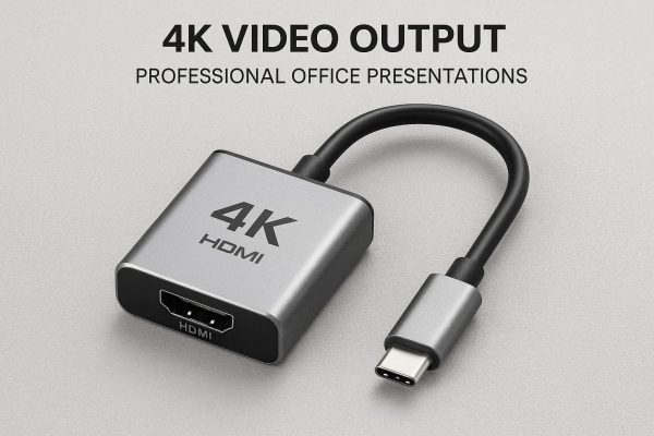 Type-C To HDMI Adapter For High Definition 4K Video Output And Professional Office Presentations
