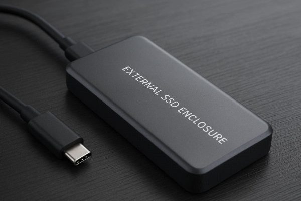 Type-C External SSD Enclosure For Fast Data Storage And High Speed Professional Mobile Work