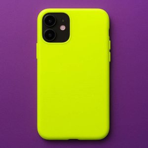 Neon Bright Solid Color Phone Case For High Visibility Style And Fun Trendy Mobile Personalization