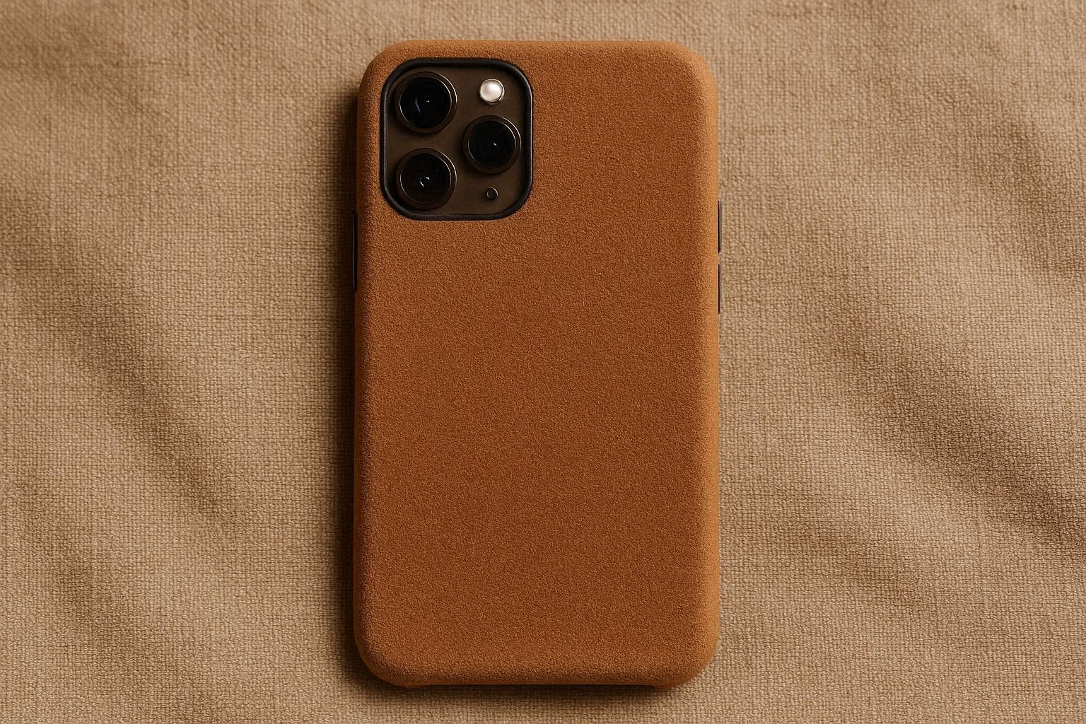 Earth Tone Suede Feel Phone Case For Warm Natural Aesthetics And Soft Touch Daily Protection - Image 1