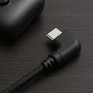 18 Right Angle Type-C Cable Adapter For Comfortable Gaming And Low Profile Charging In Small Spaces