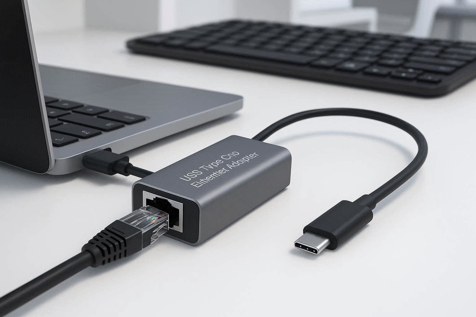Type-C To Ethernet Adapter For Stable High Speed Internet And Professional Professional Office Work - Image 1
